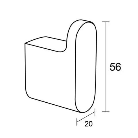 Mia Single Robe Hook - Various Colours