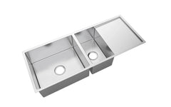 Double Bowls with Drainer Undermount/Topmount Kitchen Sink 1160x460mm -Stainless Steel