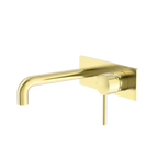 Nero Tapware WBM08 Dolce Round Wall Basin/Bath Mixer Set with Spout - Various Colours