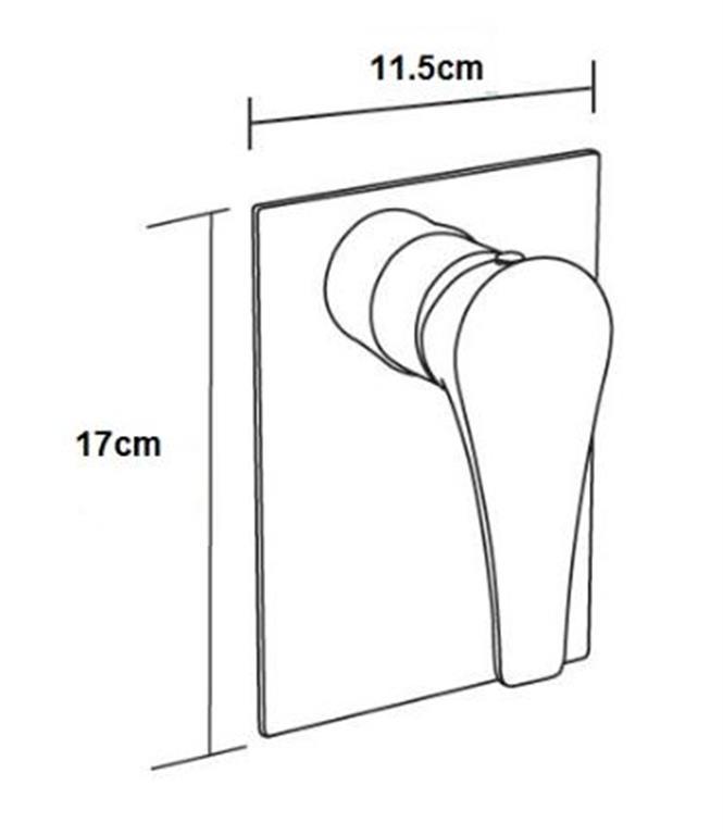 Chrome Shower Mixer (OS85W) - Floor Display Clearance