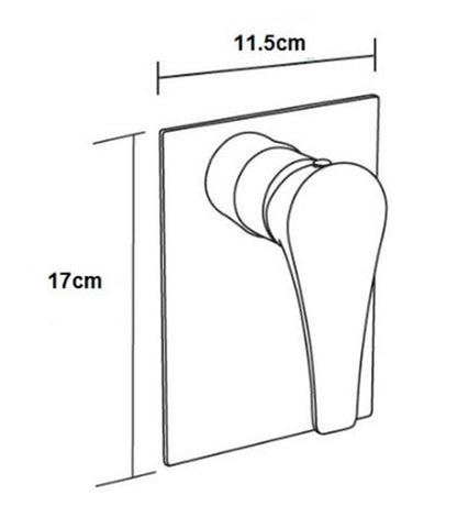 Chrome Shower Mixer (OS85W) - Floor Display Clearance