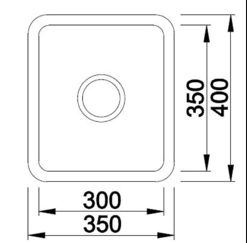 Single Bowl Drop in/Undermount Butler / Laundry Sink 350x400mm