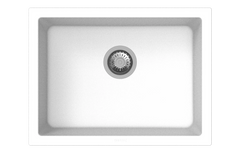 Granite Black Single Bowl Undermount / Topmount Sink 610x457mm - Various Colours