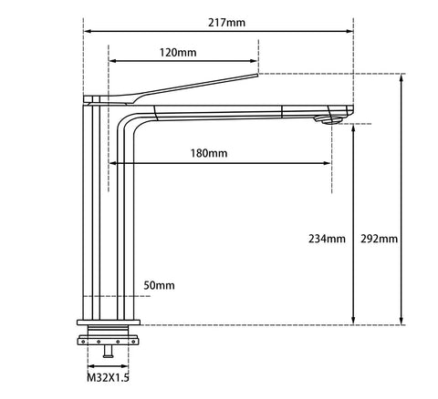 TBM11 Ruby Tall Basin Mixer - Various Colours