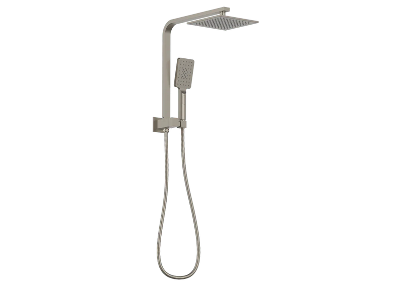 Square Compact Dual Shower Rail - Various Colours