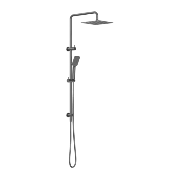 Nero Square Project Dual Shower Rail - Various Colours