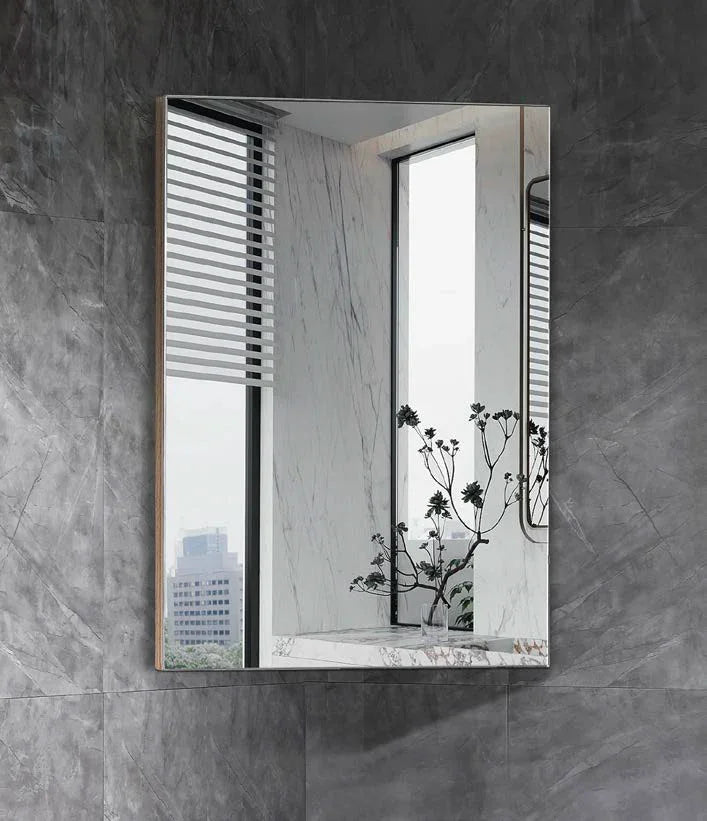 Corner Mirror Cabinet Pencil Edge 400x400mm - Various Colours