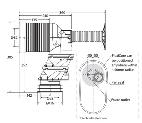 Flexi-Connect S-Trap Pipe