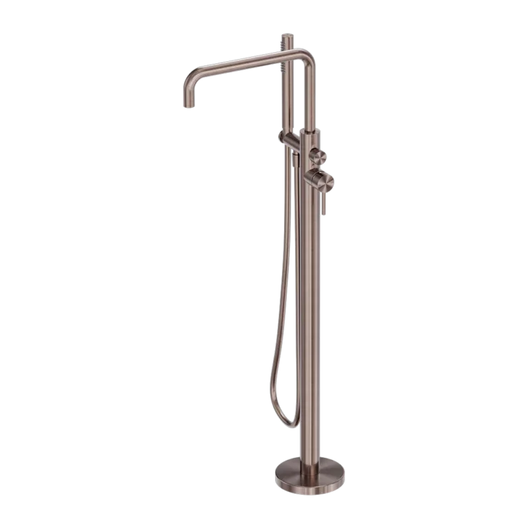 Nero Round Freestanding Bath Mixer/Filler with Hand Shower Set - Various Colours