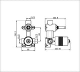 Project Universal Body for Shower / Bath Mixer with Diverter (Mixer Body Only)