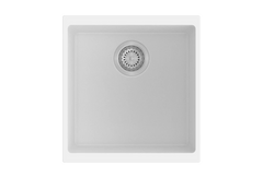 Granite Black Single Bowl Undermount / Topmount Sink 430x460mm - Various Colours