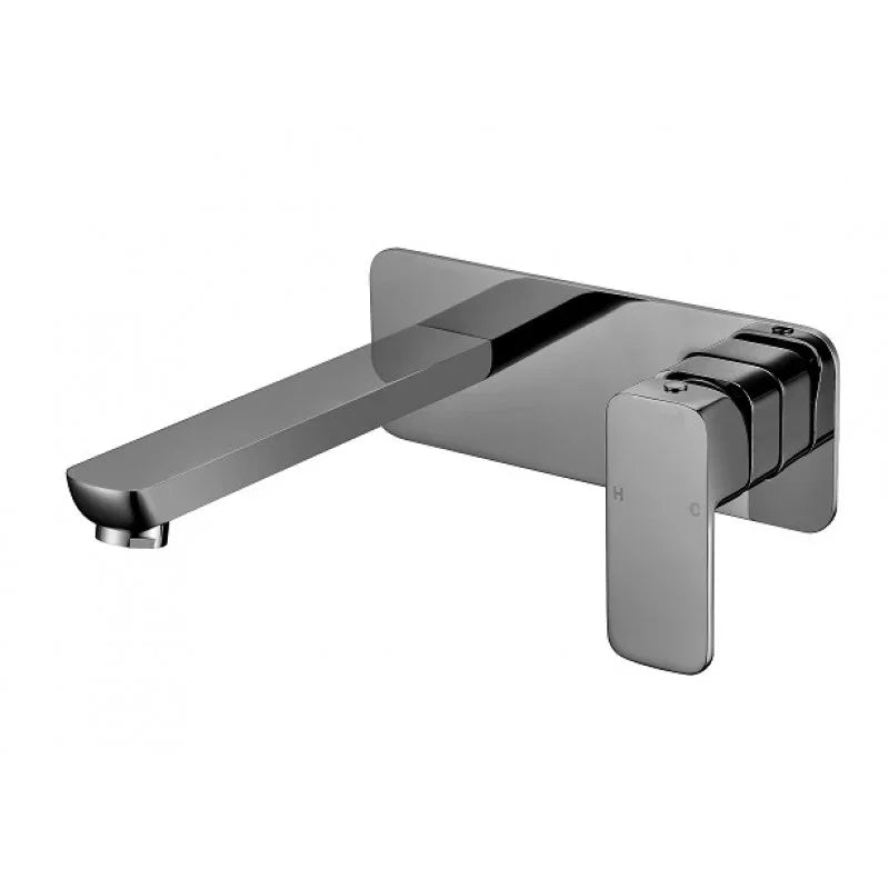 Nero Tapware WBM09 Celia Square Wall Basin/Bath Mixer Set with Spout - Various Colours