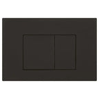 Square Button Flush Plate for R&T In-Wall Cistern Toilet - Black