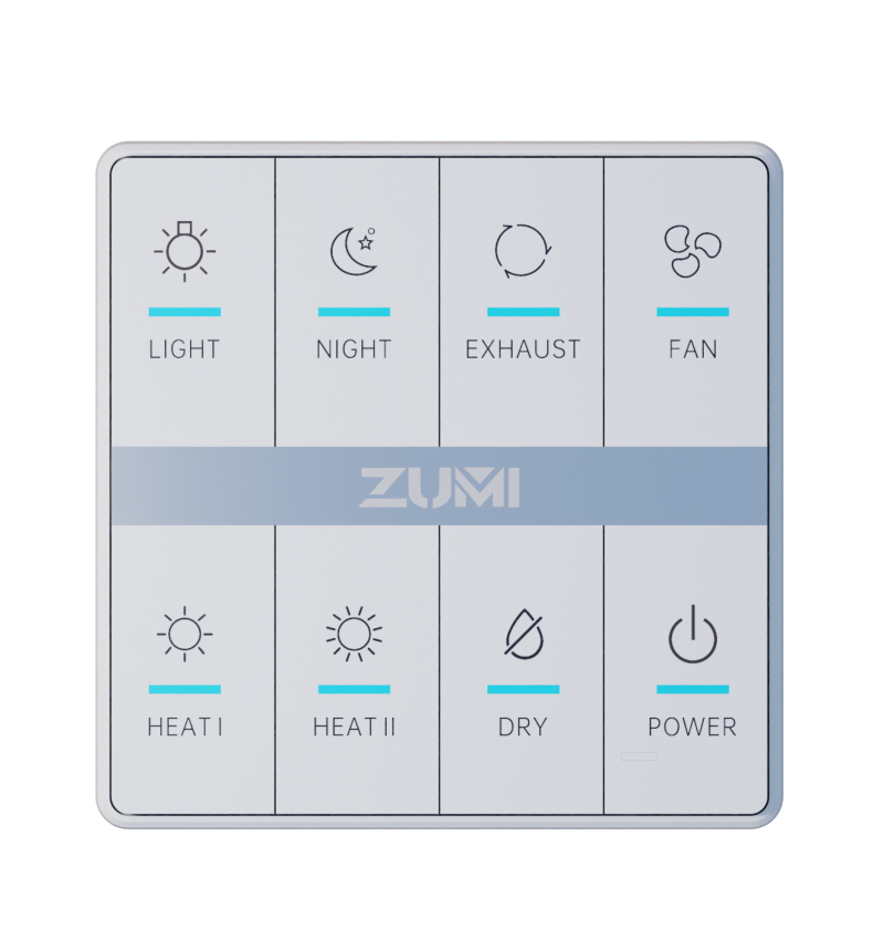 Exhaust Fan/Light/Heater 3-in-1 Bathroom Heater (Enhance Performance) with Air heating