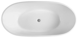 Oval Freestanding Bath 1000 / 1300 / 1400 / 1530 / 1600 / 1700 mm - Gloss White