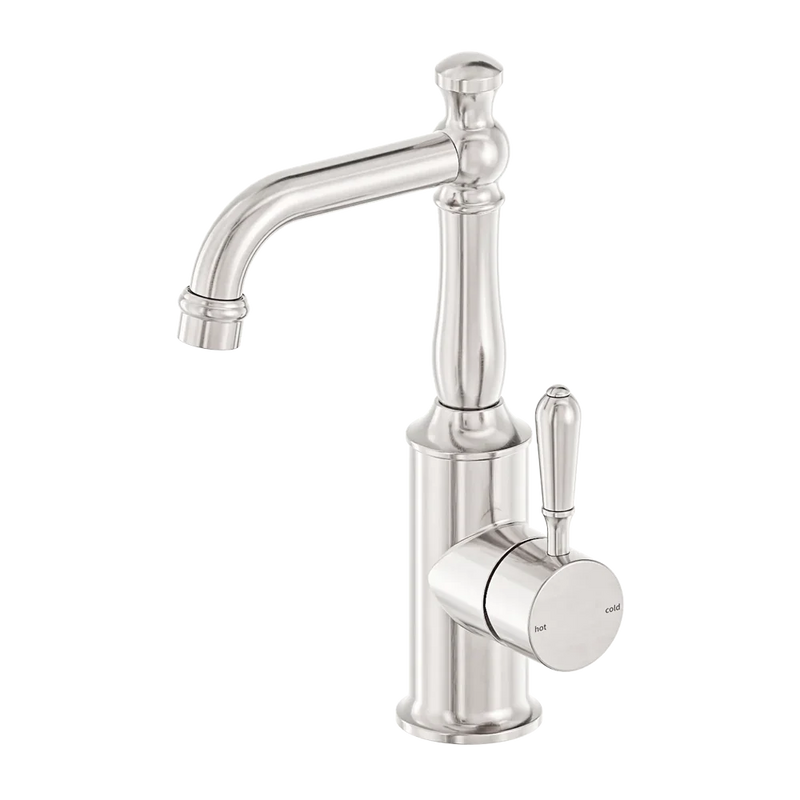 Nero Tapware BM33 York Basin Mixer with Metal/Porcelain Lever - Various Colours