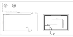 Rectangle Frameless LED Bathroom Mirror Anti-Fog Backlit Touch-on Switch - 1200x800mm (Stock Clearance)