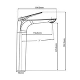 TBM22 Austin Tall Basin Mixer - Various Colours