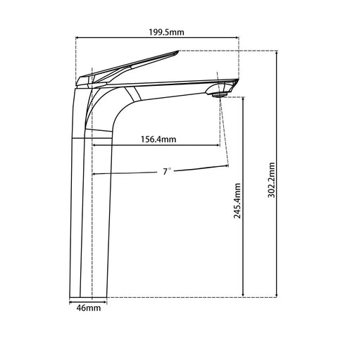 TBM22 Austin Tall Basin Mixer - Various Colours