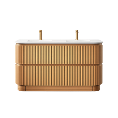 BV83 Wood Texture Freestanding Fluted Plywood Vanity - 900/1200/1500mm