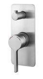 SMD19 Solid Pin Handle Shower / Bath Mixer with Diverter - Various Colours