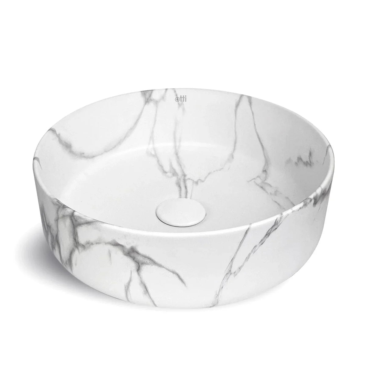 Halo Round Carrara Counter Top Basin Ceramic Basin 360x360mm