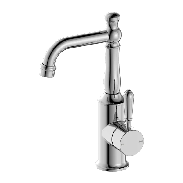 Nero Tapware BM33 York Basin Mixer with Metal/Porcelain Lever - Various Colours