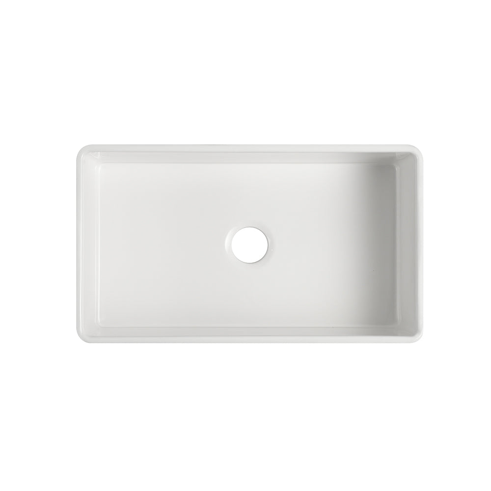 Project BUTLERS Single Bowl Ceramic Kitchen/Laundry Sink 610x459mm / 835x459mm
