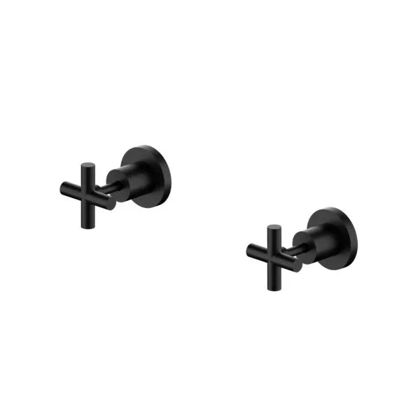 Cross Handle Shower/Bath Wall Top Assembly - Various Colours