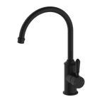 York Kitchen / Laundry Sink Mixer Goosneck Spout With Metal / Porcelain Lever - Various Colours