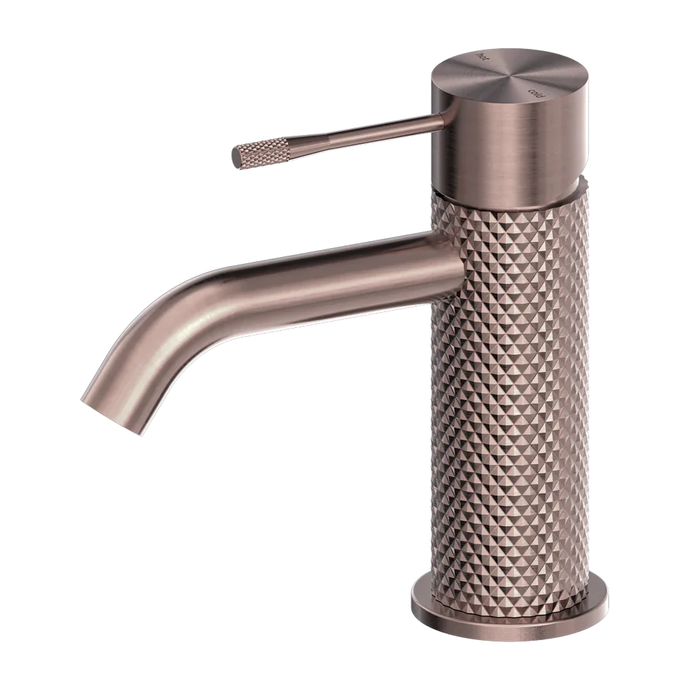 Nero Tapware BM36 Opal Bench Mount Cross Hatched Basin Mixer - Various Colours