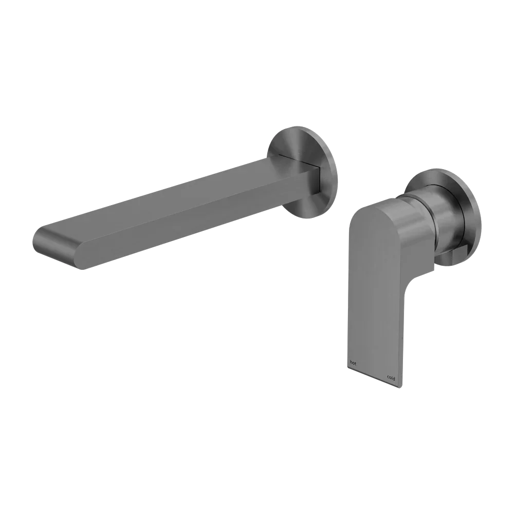 Nero Tapware WBM26 Bianca Wall Basin/Bath Mixer Set (Separate Backplate) with 187mm Reach Spout - Various Colours