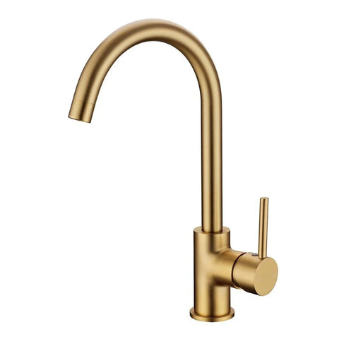 Side Lever Gooseneck Kitchen / Laundry Sink Mixer - Various Colours