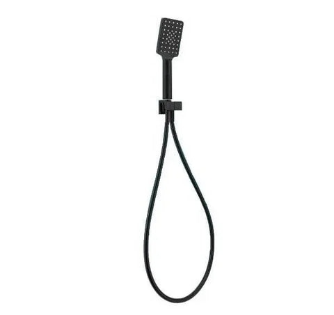 Soft Square Hand Shower On Holder - Various Colours