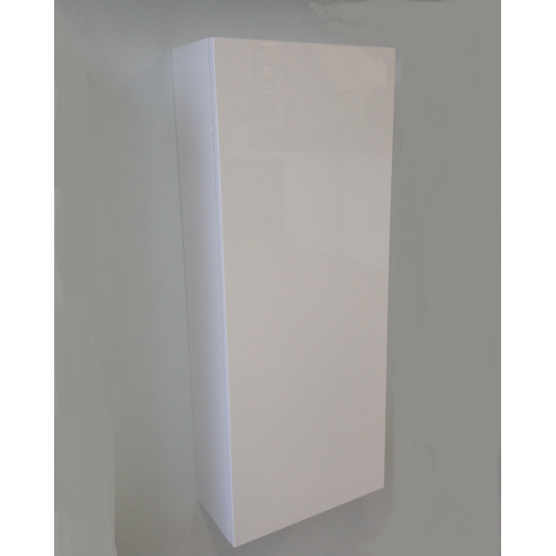 Mirror Cabinet Pencil Edge 300x750 (Single Door) - Gloss White