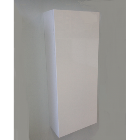 Mirror Cabinet Pencil Edge 300x750 (Single Door) - Gloss White