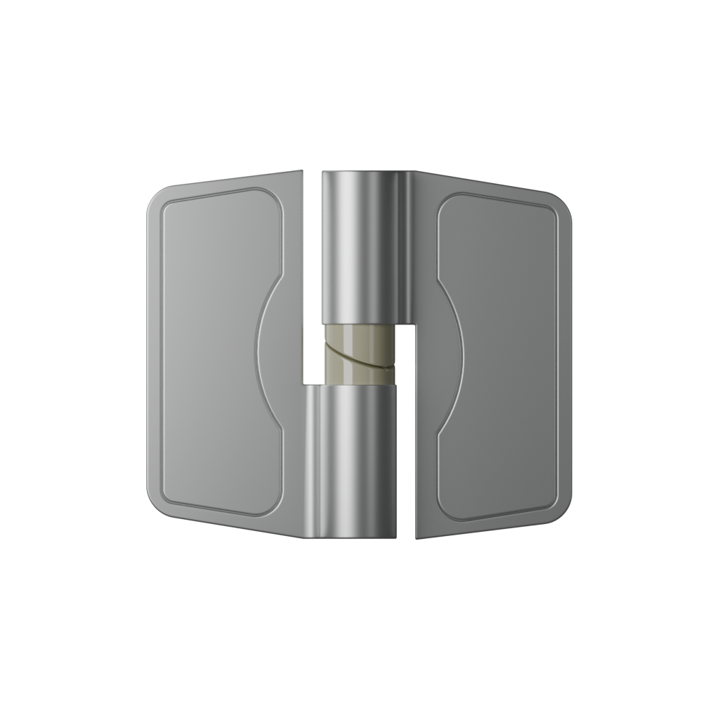 301 Gravity Hinge Concealed Fix in Satin Chrome Plate - 301_RHHC_SCP (Right Hand; Hold Closed)