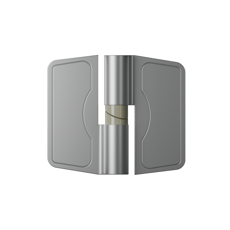 301 Gravity Hinge Concealed Fix in Satin Chrome Plate - 301_RHHO_SCP (Right Hand; Hold Open)