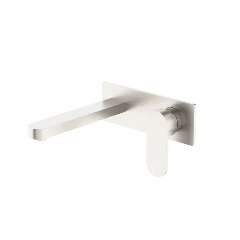Nero Tapware WBM25 Ecco Oval Wall Basin/Bath Mixer Set with Spout - Various Colours