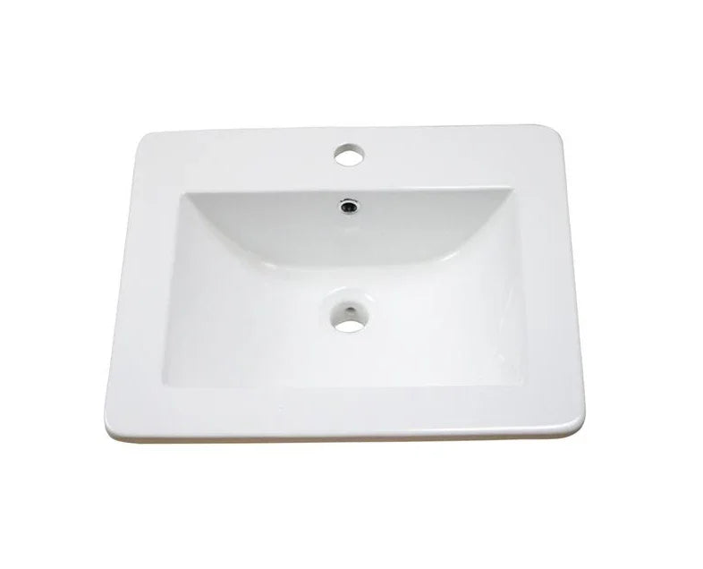 Elysium Rectangular Inset Ceramic Basin 535x450mm