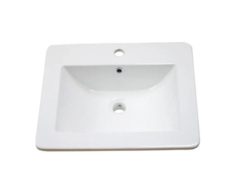 Elysium Rectangular Inset Ceramic Basin 535x450mm