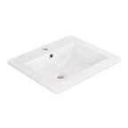 Elysium Rectangular Inset Ceramic Basin 535x450mm