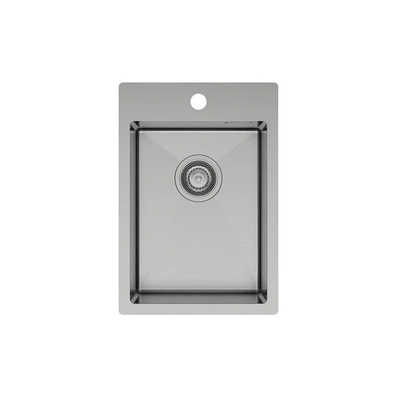 Single Bowl Topmount Kitchen / Laundry Sink With Tap Hole 706x512mm / 606x512mm / 510x510mm / 350x510mm- Stainless Steel