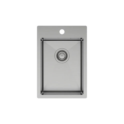 Single Bowl Topmount Kitchen / Laundry Sink With Tap Hole 706x512mm / 606x512mm / 510x510mm / 350x510mm- Stainless Steel