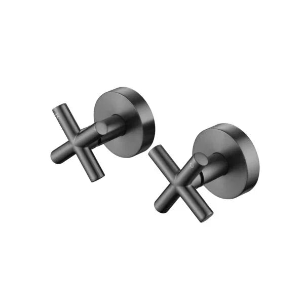 Cross Handle Shower/Bath Wall Top Assembly - Various Colours