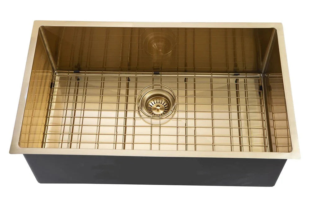 Single Bowl Sink Undermount/Topmount Stainless Sink 762x457mm - Various Colours