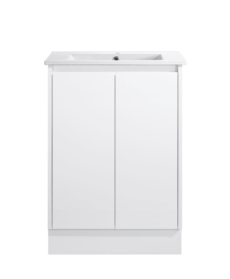 BV67 Slimline (360mm Depth) Freestanding Vanity - 600 / 750 / 900mm - Matt White