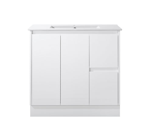 BV67 Slimline (360mm Depth) Freestanding Vanity - 600 / 750 / 900mm - Matt White