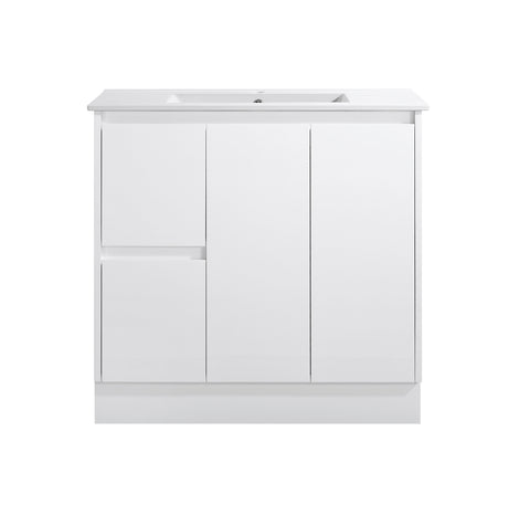 BV67 Slimline (360mm Depth) Freestanding Vanity - 600 / 750 / 900mm - Matt White
