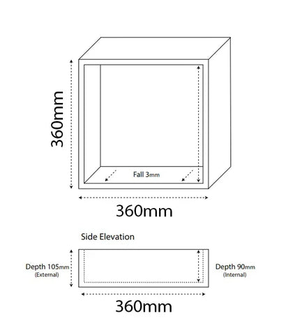 Shower Wall Niche - Various Sizes